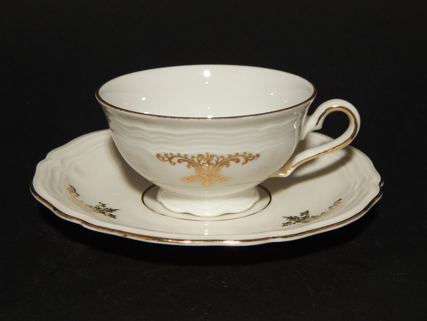 ANTICO SERVIZIO CAFFÈ PORCELLANA BIANCA ORO MARIE LUISE BAVARIA SELTMANN WEIDEN