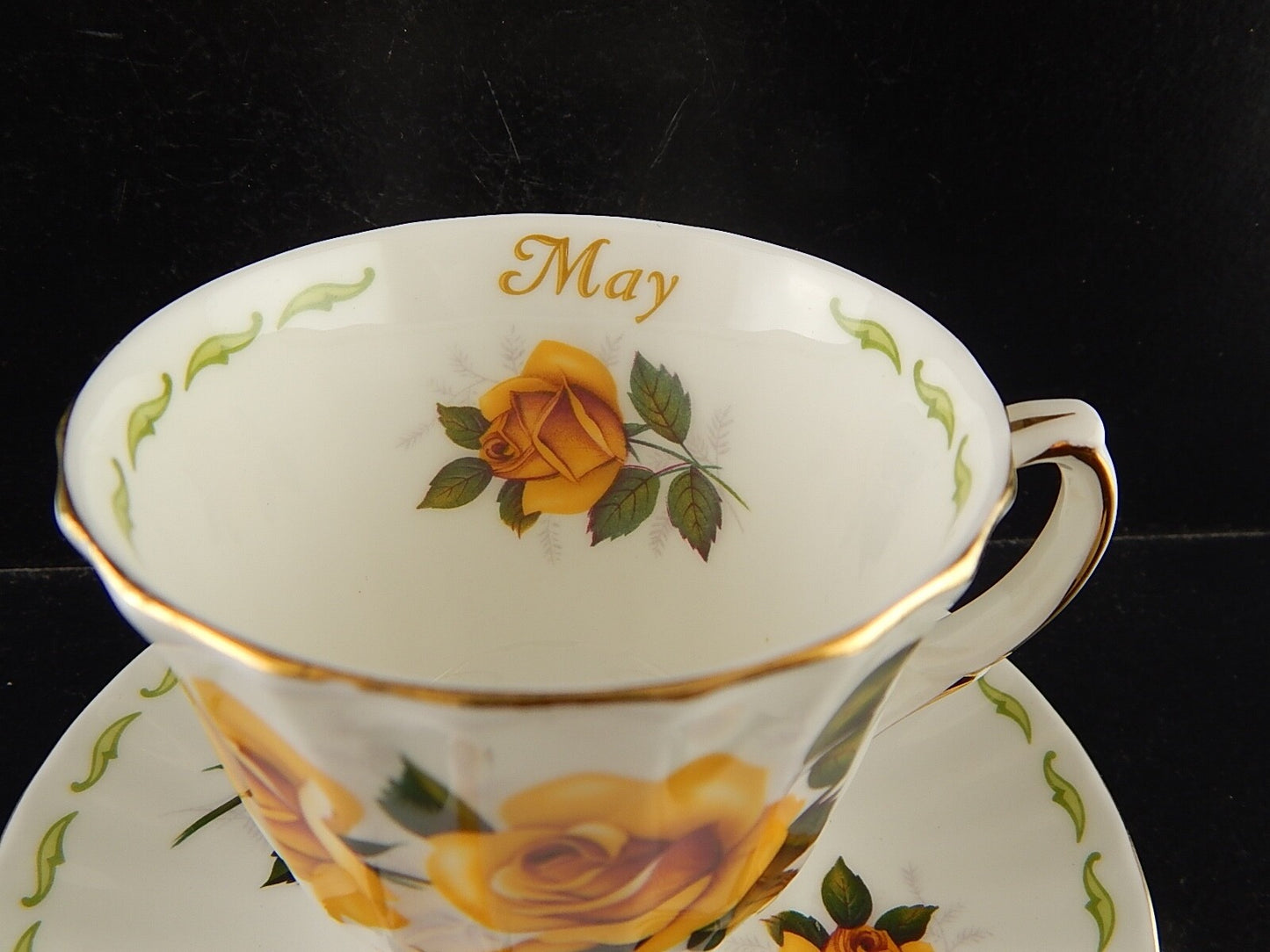 ROYAL GARDEN PORCELLANA FLOWERS OF THE MONTH COLLECTION MAI MAGGIO TAZZA TÈ