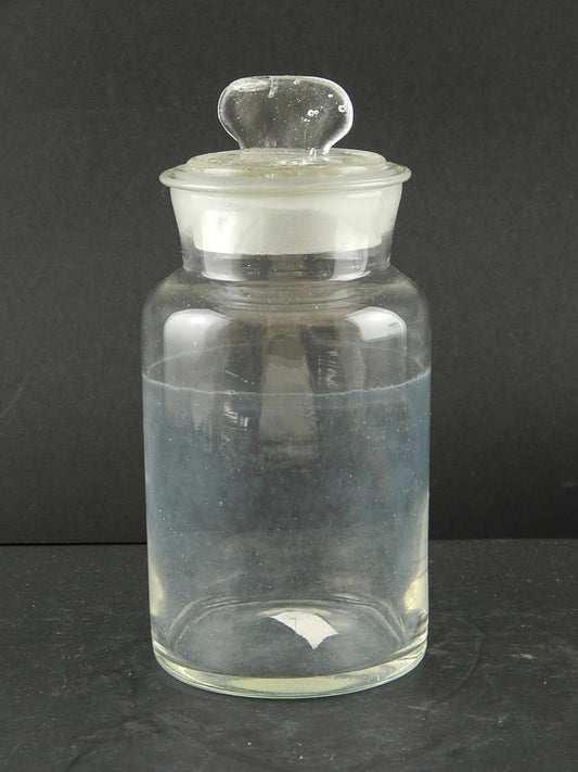 ANTICO VASO ALBARELLO VETRO SOFFIATO ALTARE FARMACIA DROGHERIA A575