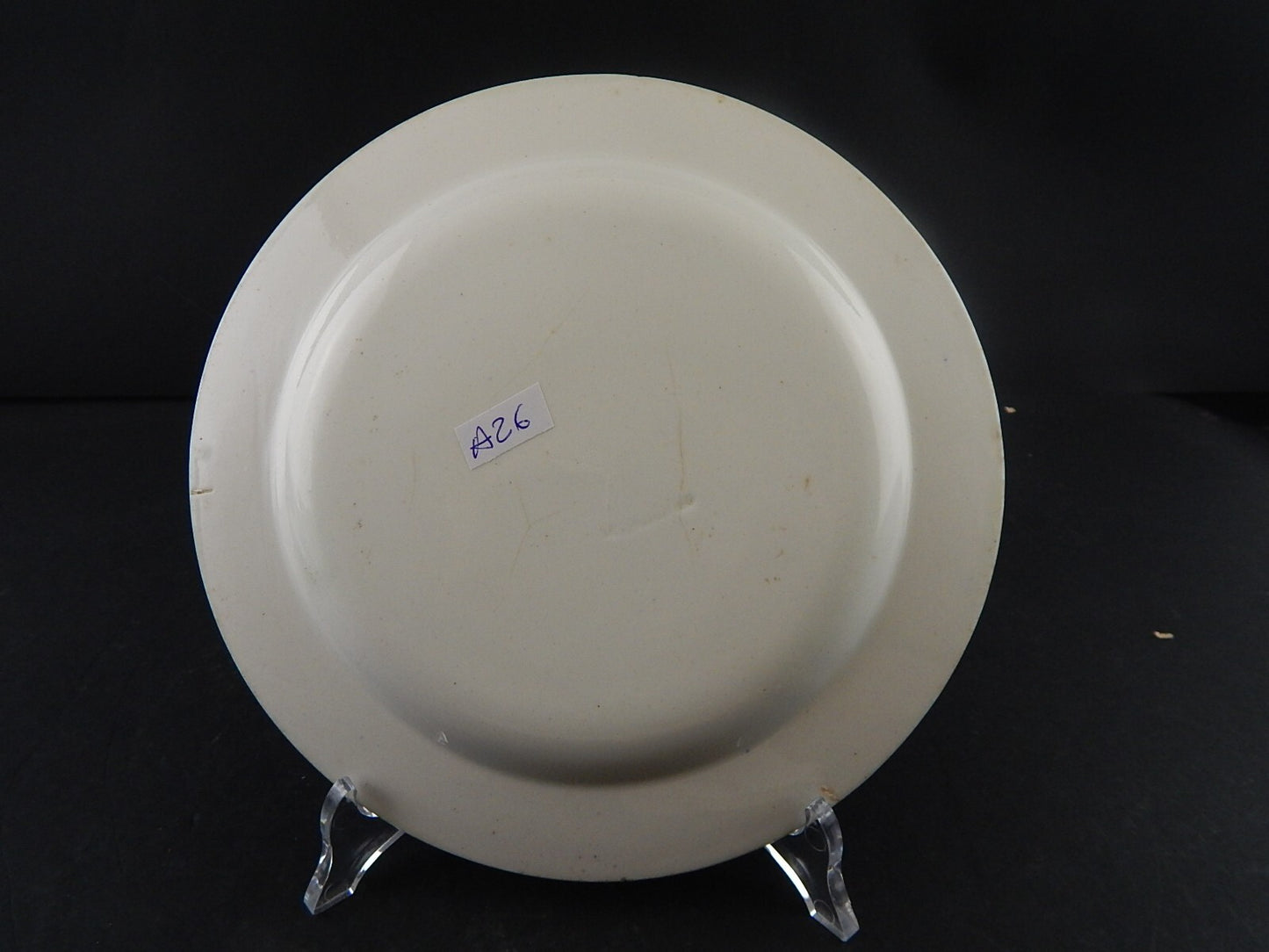 ANTICO PIATTO SEMI PORCELLANA RICHARD MILANO DECORO FERRARA META' 800 #A26