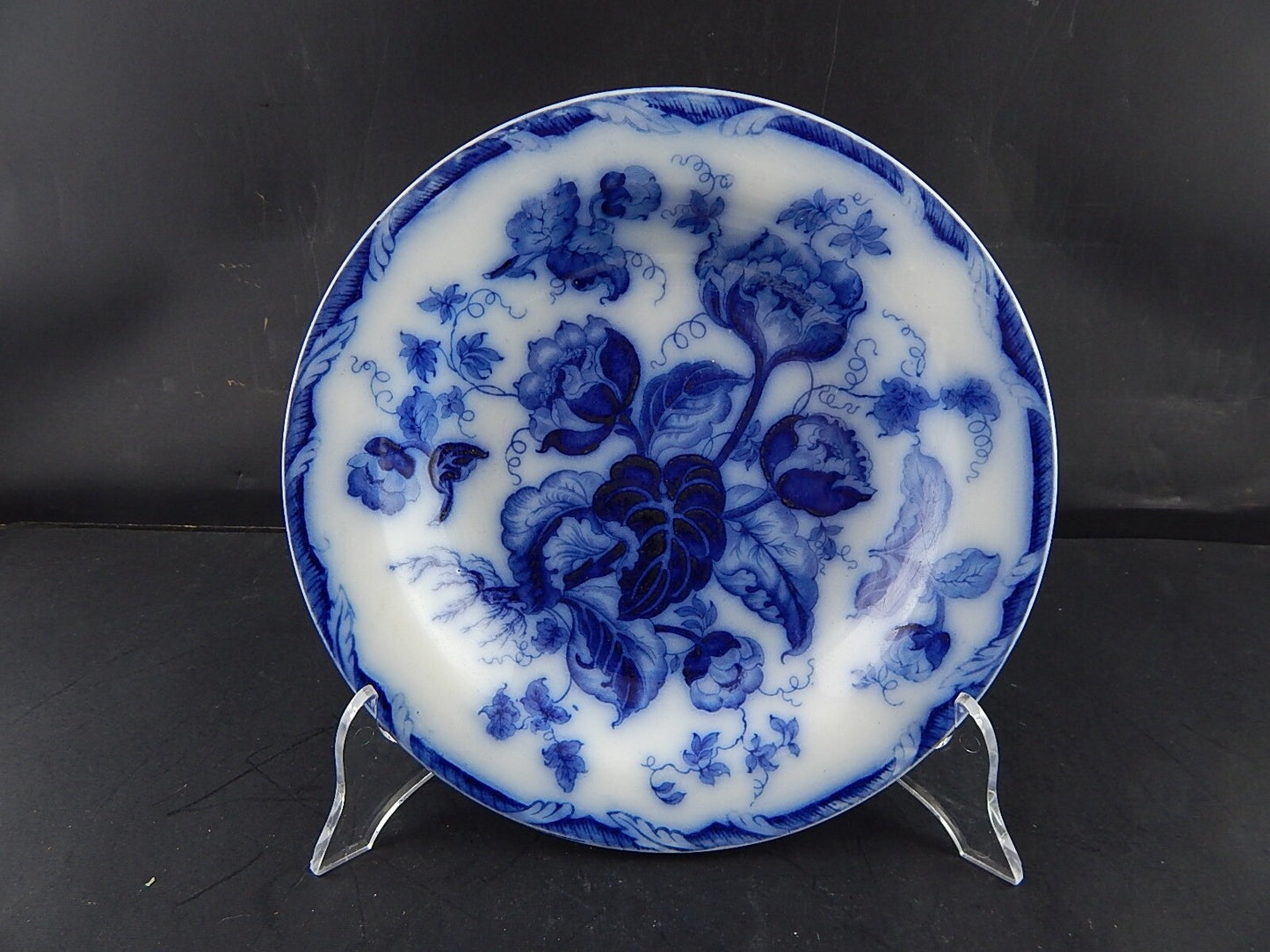 ANTICO RARO PIATTO FONDO PORCELLANA WEDGWOOD WATER NYMPH DIPINTO MANO FINE '800