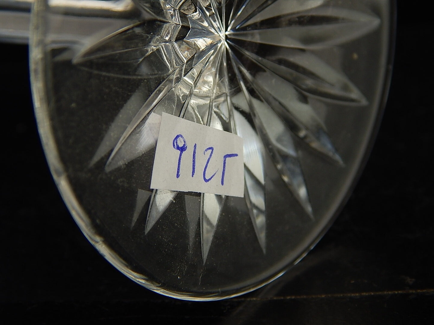 VINTAGE BICCHIERE CALICE CRISTALLO GERMANIA MOLATO NACHTMANN ACQUAMARINA