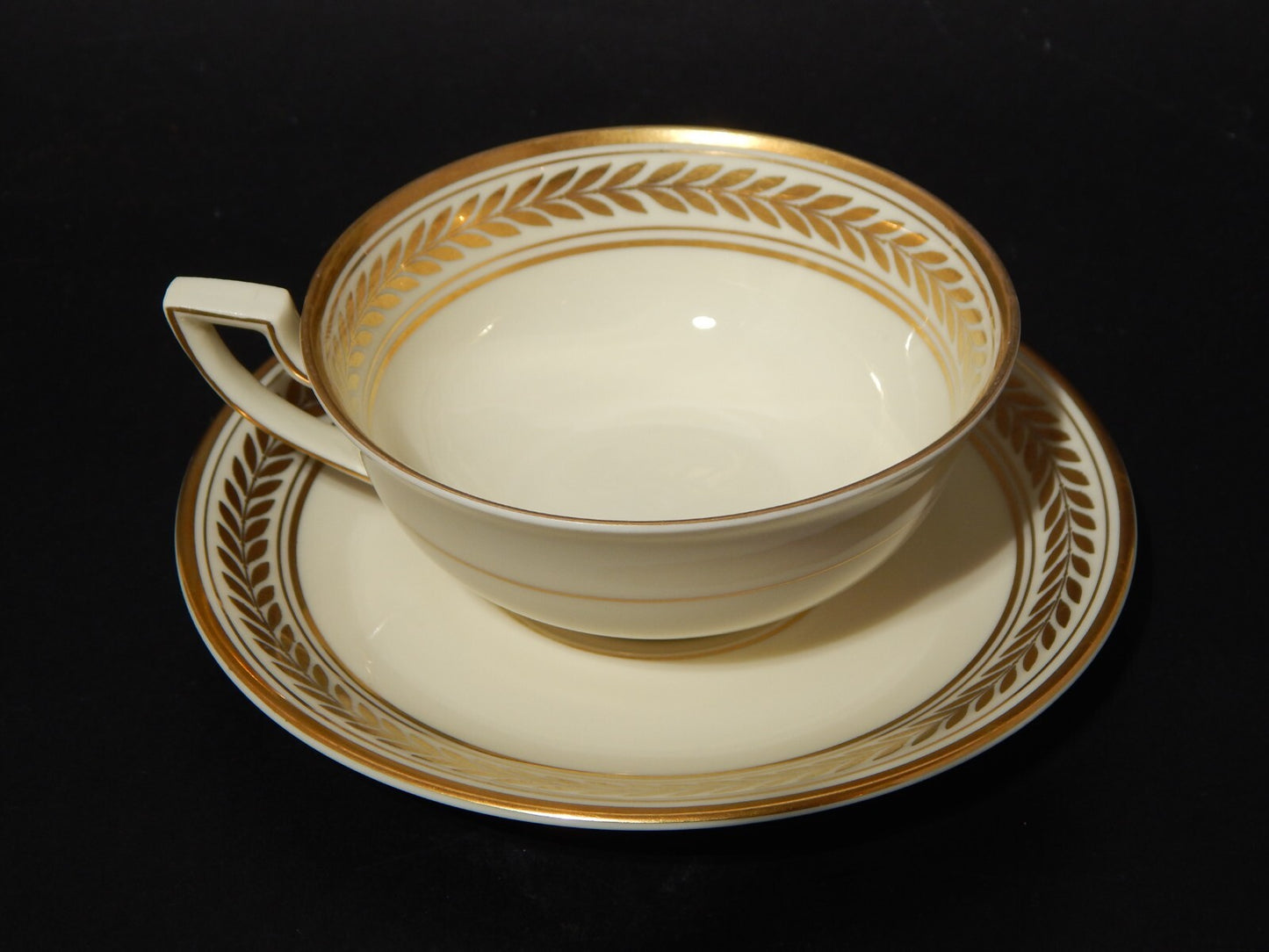 ANTICO SERVIZIO TE' PORCELLANA MODELLO IMPERO KONIGL.1794 ROYAL TETTAU