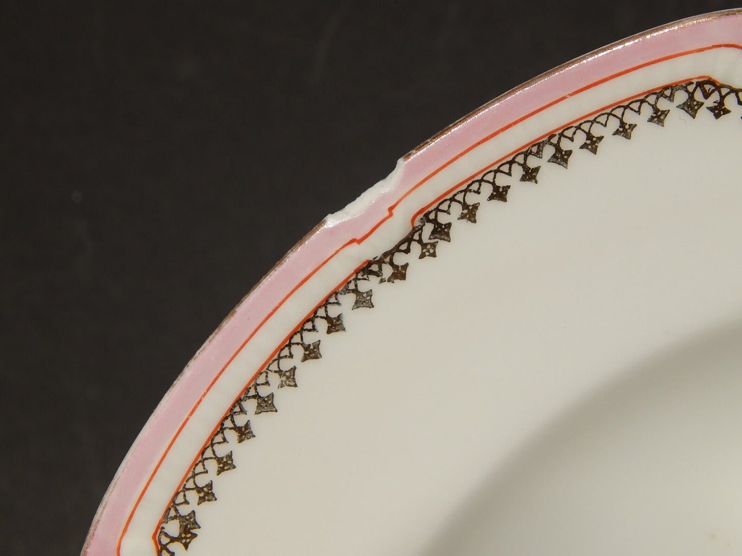 ANTICO SERVIZIO 14 PIATTI PORCELLANA GINORI LIBERTY DECORO ROSA E ORO DIFETTI