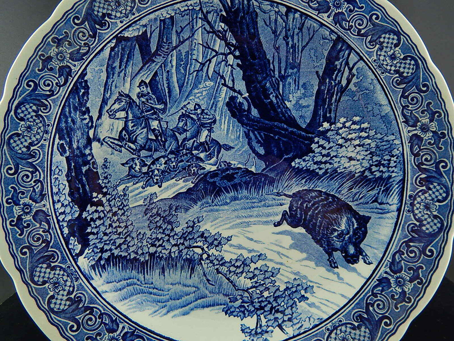 PIATTO PARATA DELFTS CERAMICA ROYAL SPHYNX HOLLAND BOCH FRERES LA CACCIA CM 31