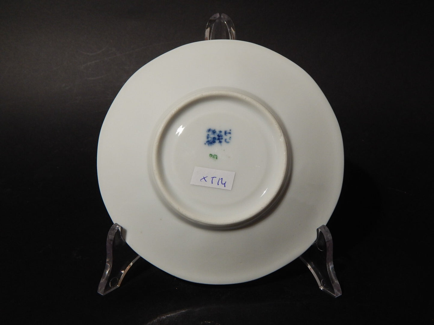 ANTICA RARA TAZZA DA TE' CON ROSE PORCELLANA CARL TIELSCH ALTWASSER SILESIA 1930