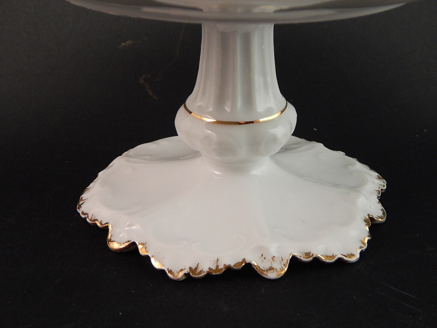 ANTICA ALZATA CENTROTAVOLA PORCELLANA HUTSCHENREUTHER BAVARIA STILE ROCAILLE