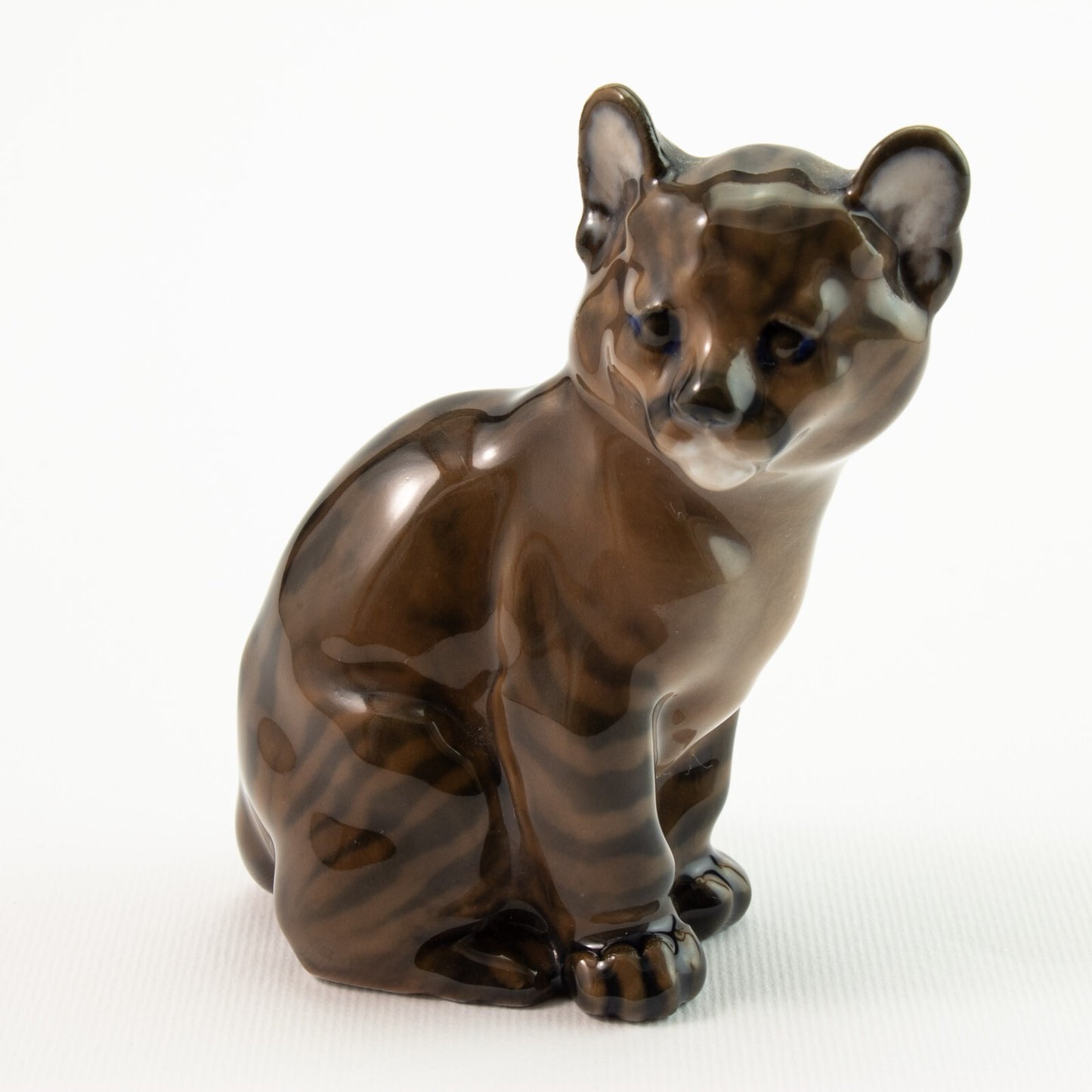 STATUINA PORCELLANA ROYAL COPENHAGEN RARISSIMA "Cucciolo Puma" COD 4783 CM 8x6x4