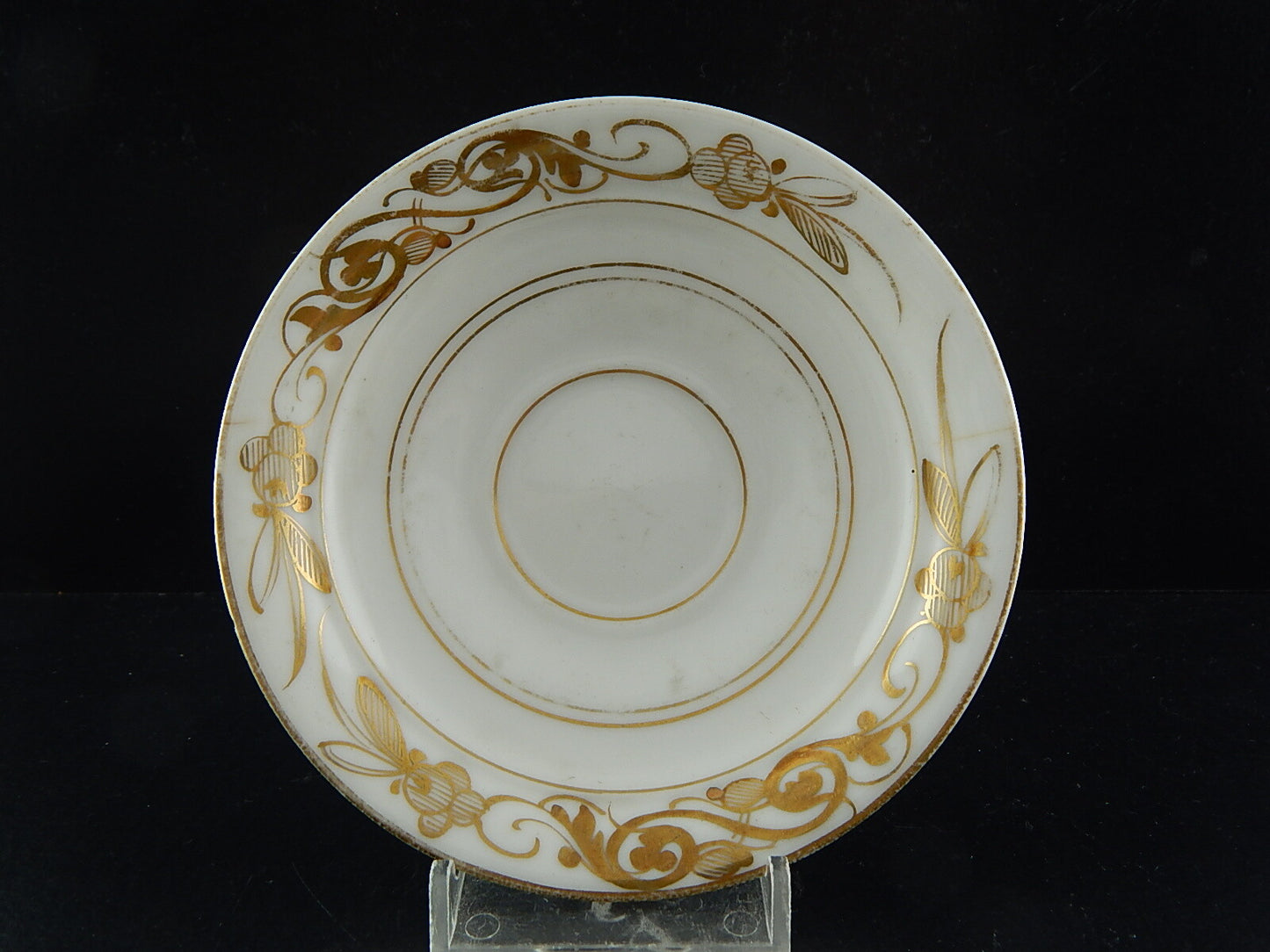 ANTICA PREZIOSA RARA TAZZA IMPERO PORCELLANA BIANCA ORO PARIGI INIZIO 1800 #5