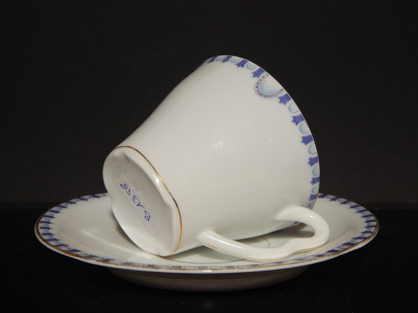 ANTICA LIBERTY DEL 1910 TAZZA PORCELLANA J.Z.& CO PRE-ROSENTHAL DIFETTO