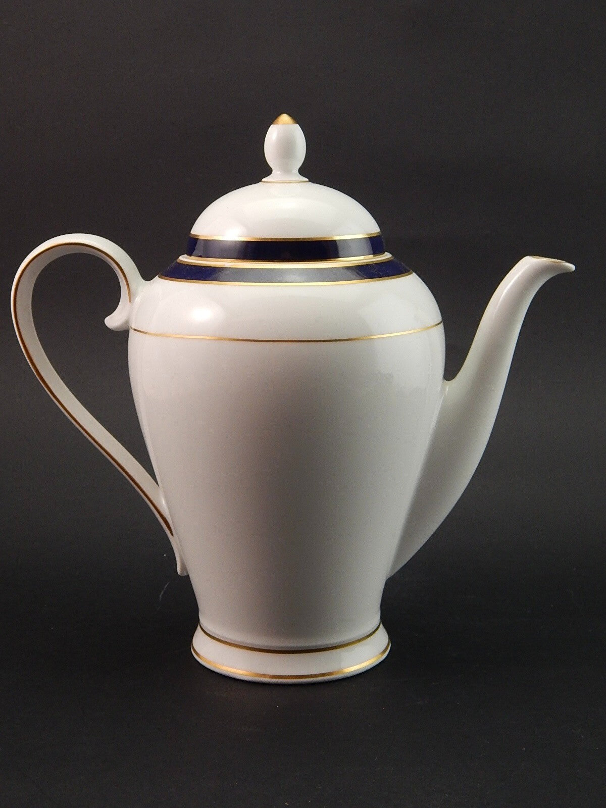 ANTICA PREZIOSA CAFFETTIERA PORCELLANA WINTERLING BAVARIA IMPERIAL BLUE