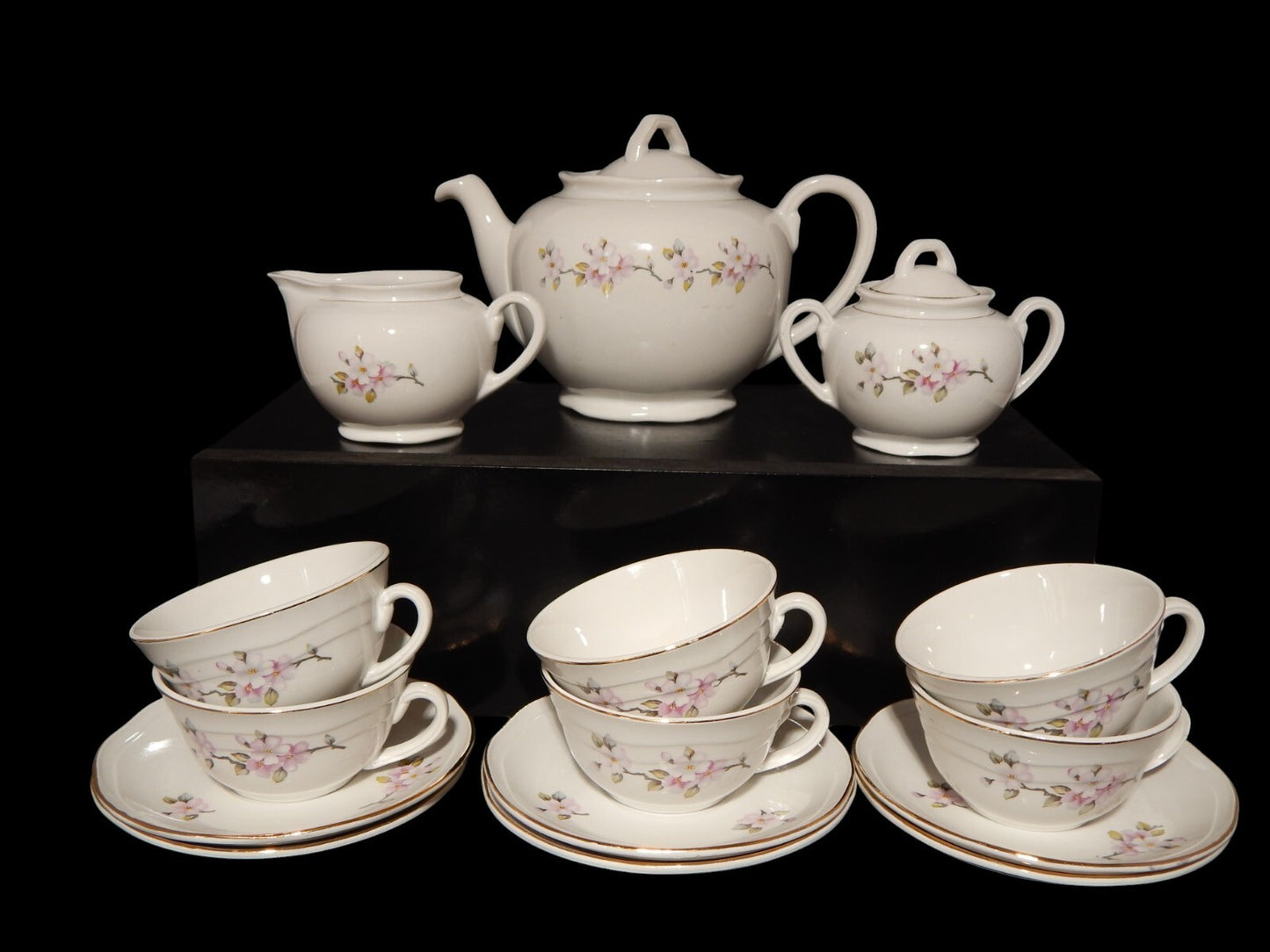 MODERNARIATO SERVIZIO DA TE' SOCIETA' CERAMICA ITALIANA LAVENO FIORI DI PESCO