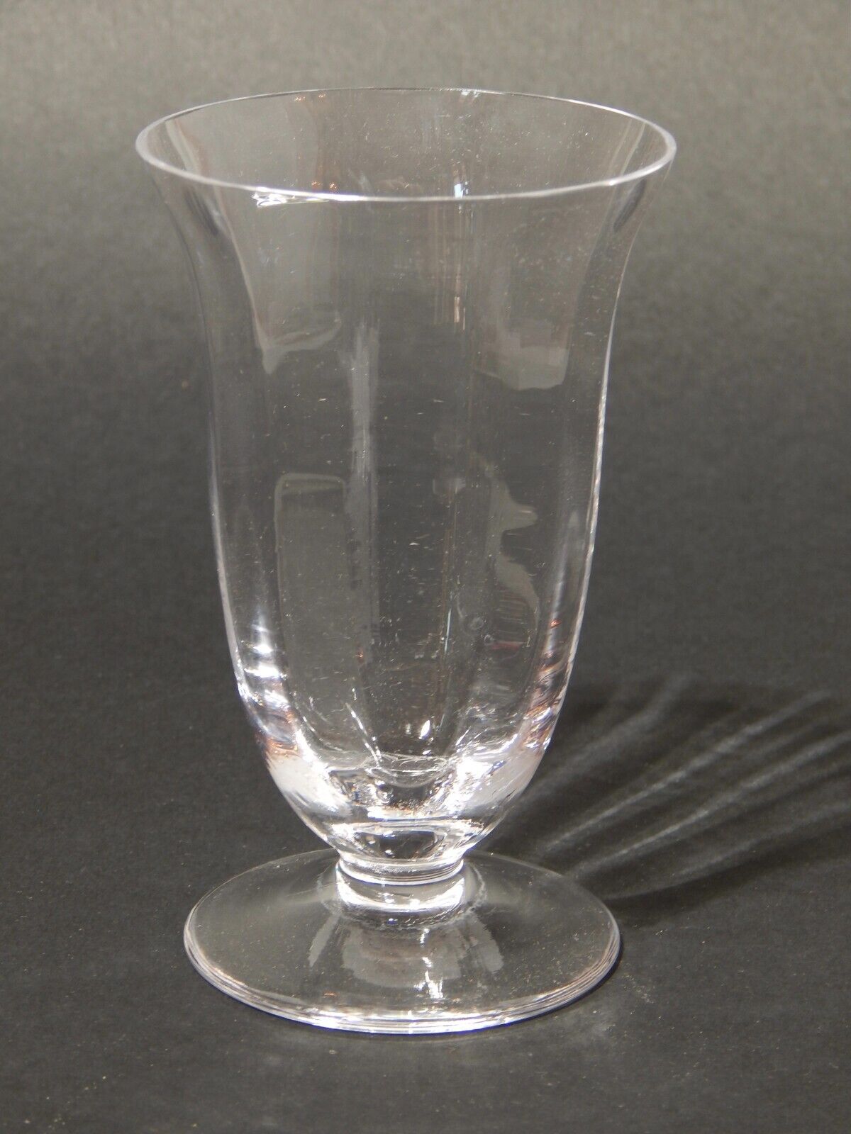 VINTAGE ELEGANTE SET 2 BICCHIERI CALICI CRISTALLO MADE IN ITALY ANNI '60