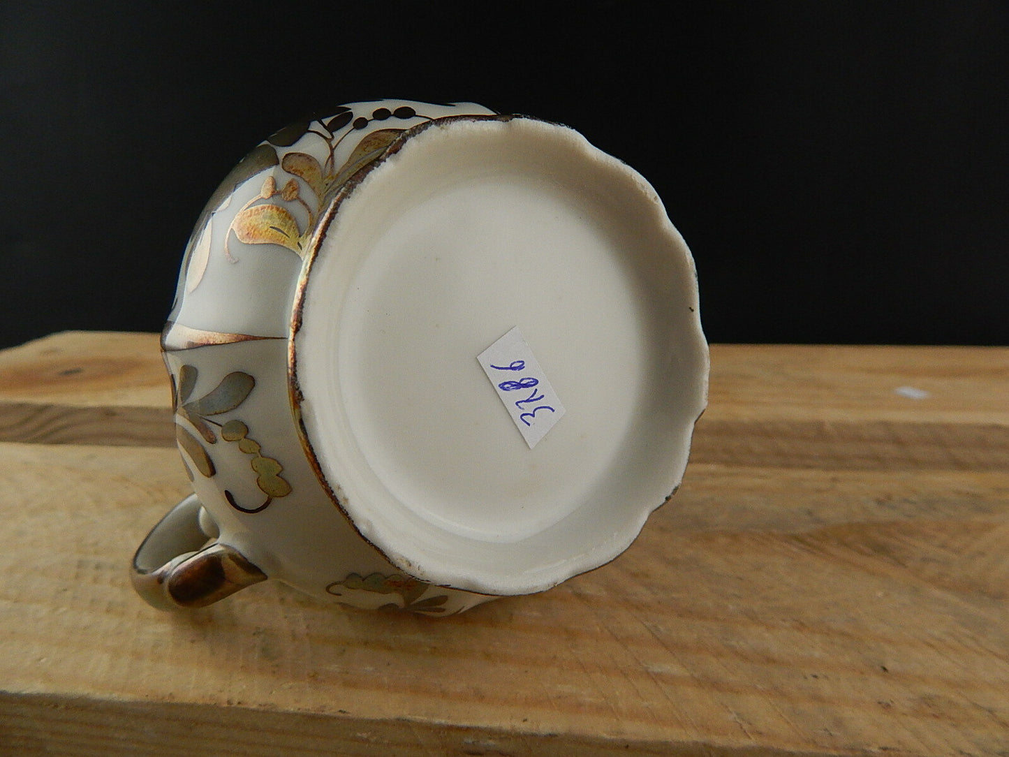 ANTICA ZUCCHERIERA POTICHE PORCELLANA BAVARIA ART NOUVEAU DIPINTA ARGENTO 925