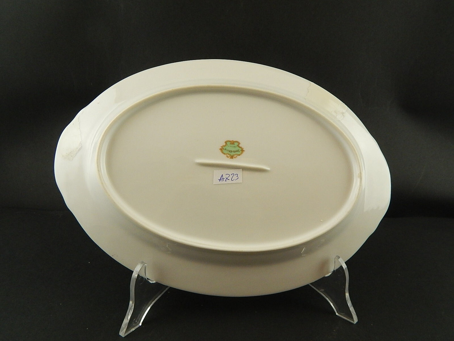 VINTAGE RARO VASSOIO PIATTO OVALE PORCELLANA SVOTO CHINA JAPAN