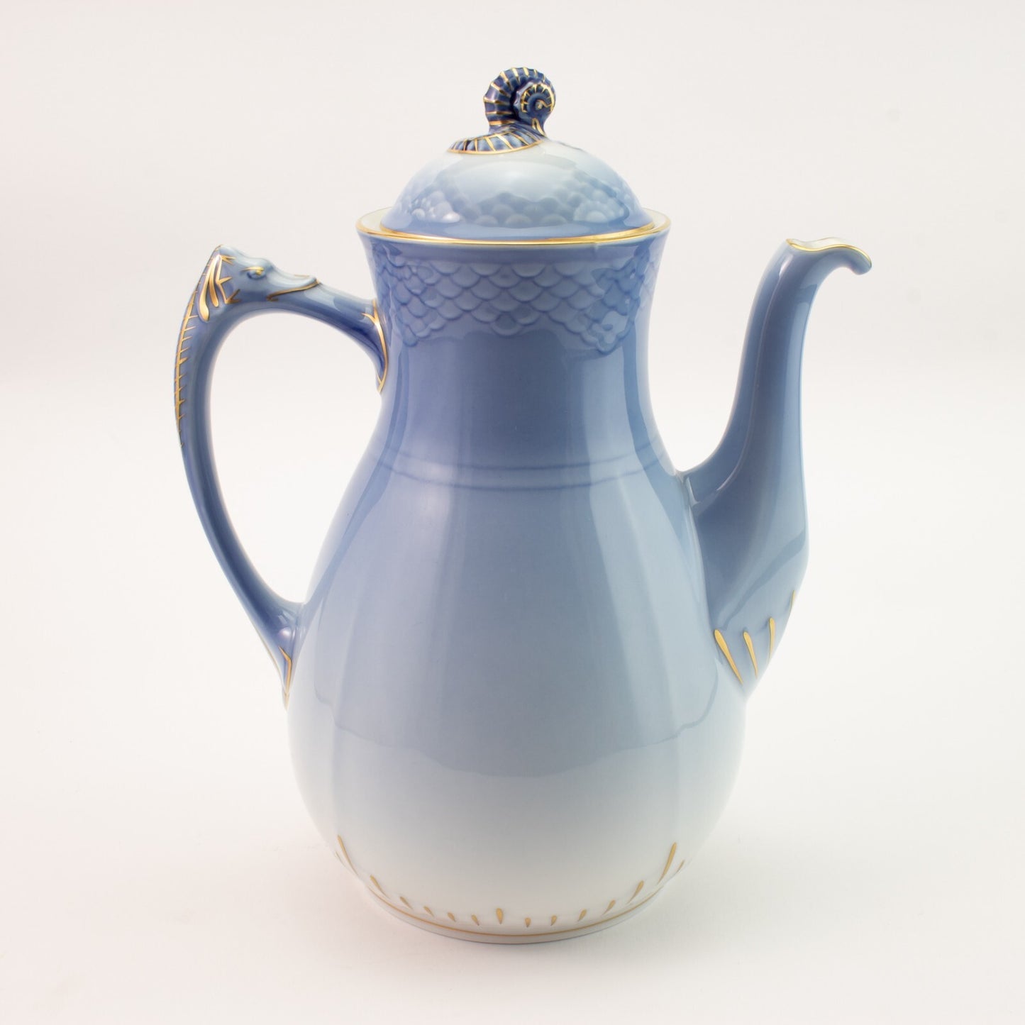 CAFFETTIERA PORCELLANA ORO ZECCHINO GABBIANI ROYAL COPENHAGEN BING&GRONDAHL 91A