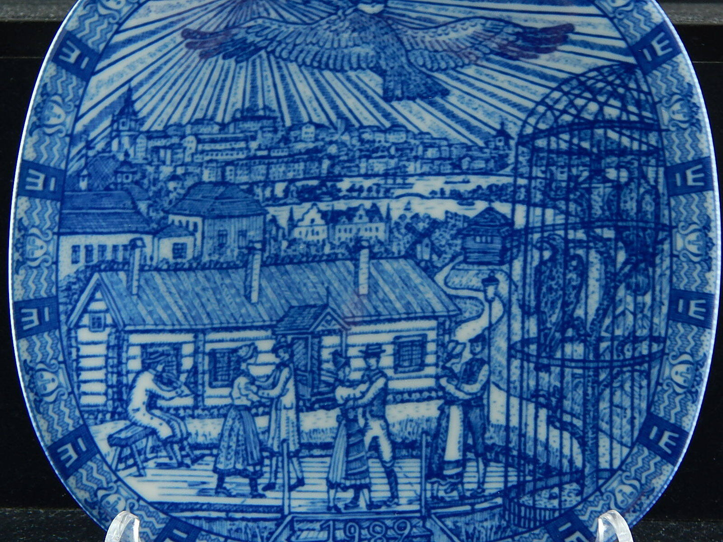 RORSTRAND PIATTO PORCELLANA NATALE 1982 PORCELAIN CHRISTMAS PLATE COLLEZIONE NEW