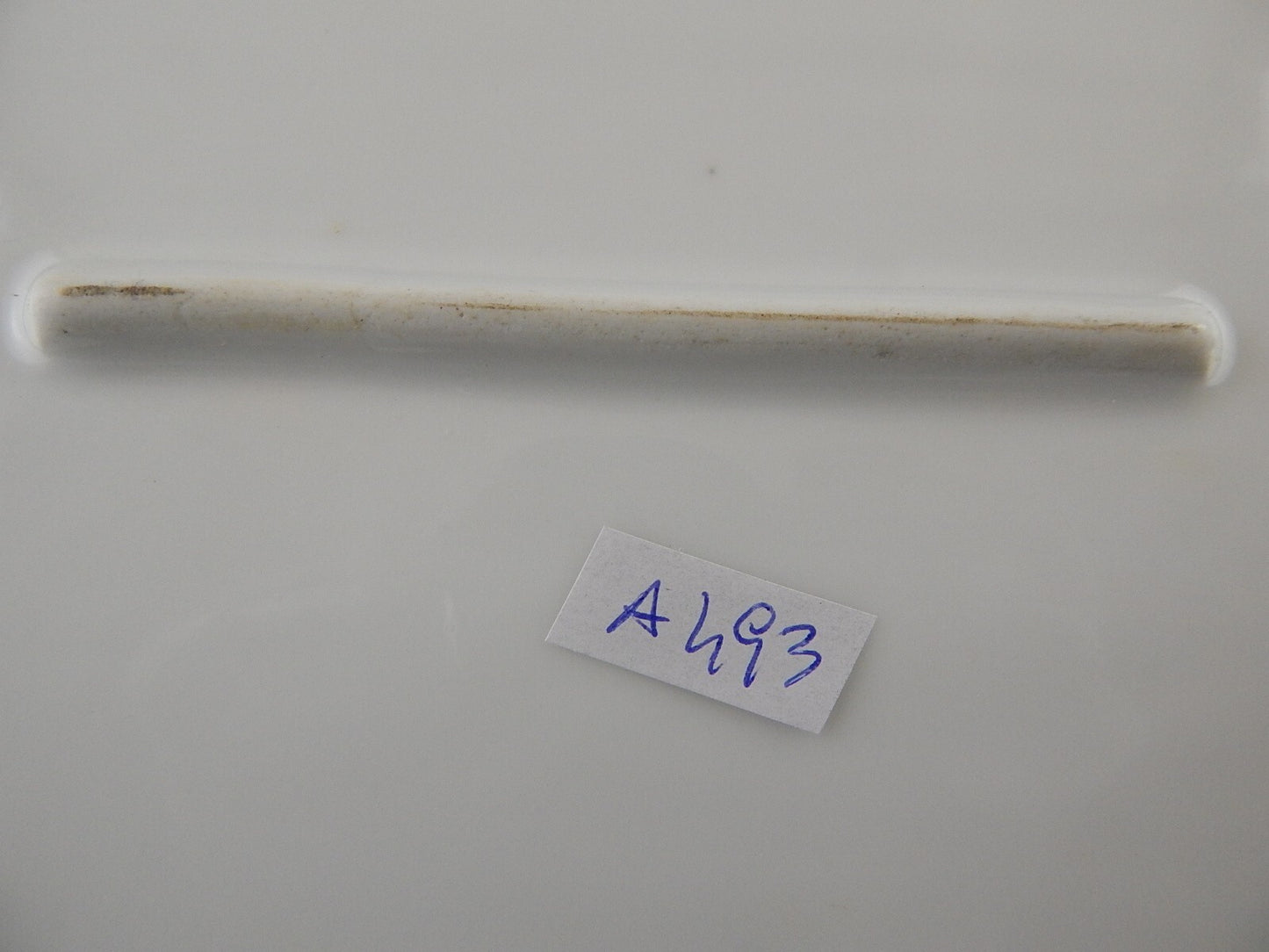 ANTICO PIATTO VASSOIO OVALE PORCELLANA PARIGI BIANCA BLU ORO NAPOLEONE III