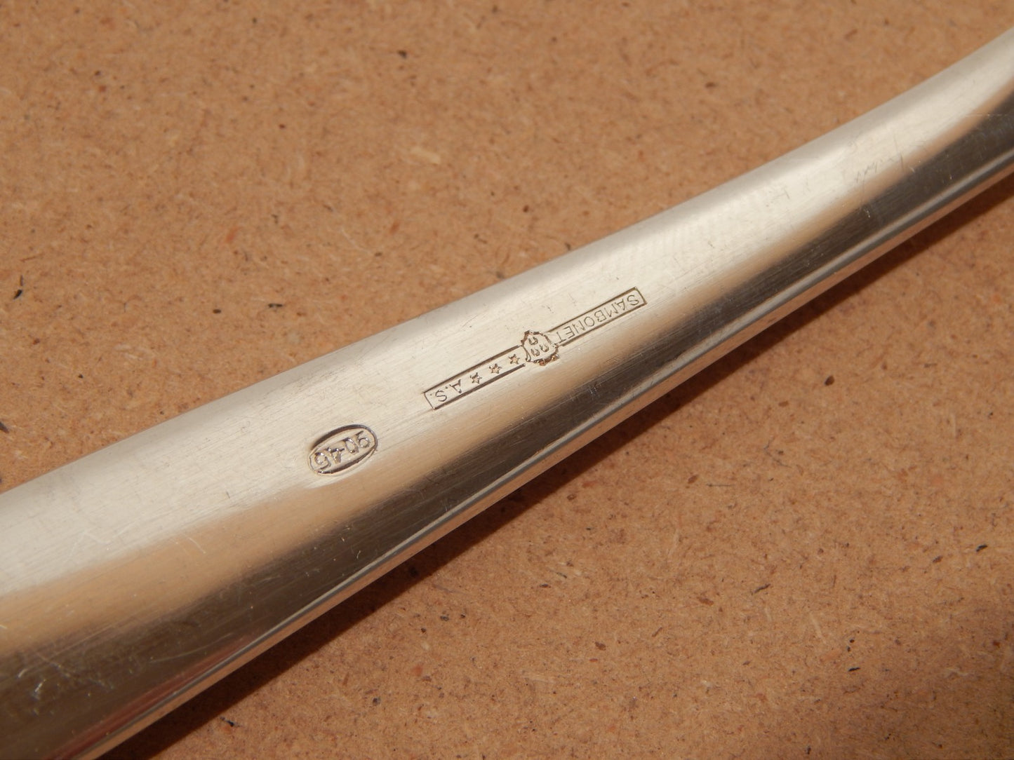 MODERNARIATO ARGENTERIA SAMBONET AS SERVIZIO POSATE ALPACCA ARGENTATE LAME INOX