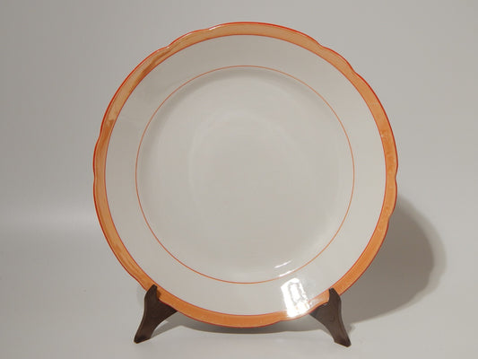 ANTICO ART DECO' VASSOIO SOCIETÀ CERAMICA REVELLI LAVENO FASCIA ARANCIO