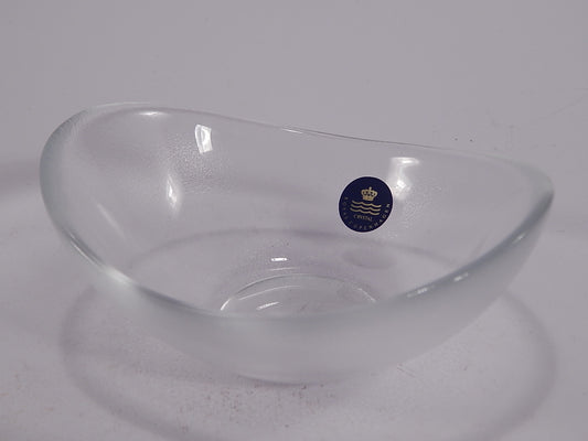 CIOTOLA PORTACANDELA CRISTALLO ROYAL COPENHAGEN ART CRYSTAL GLASS CANDLE HOLDER