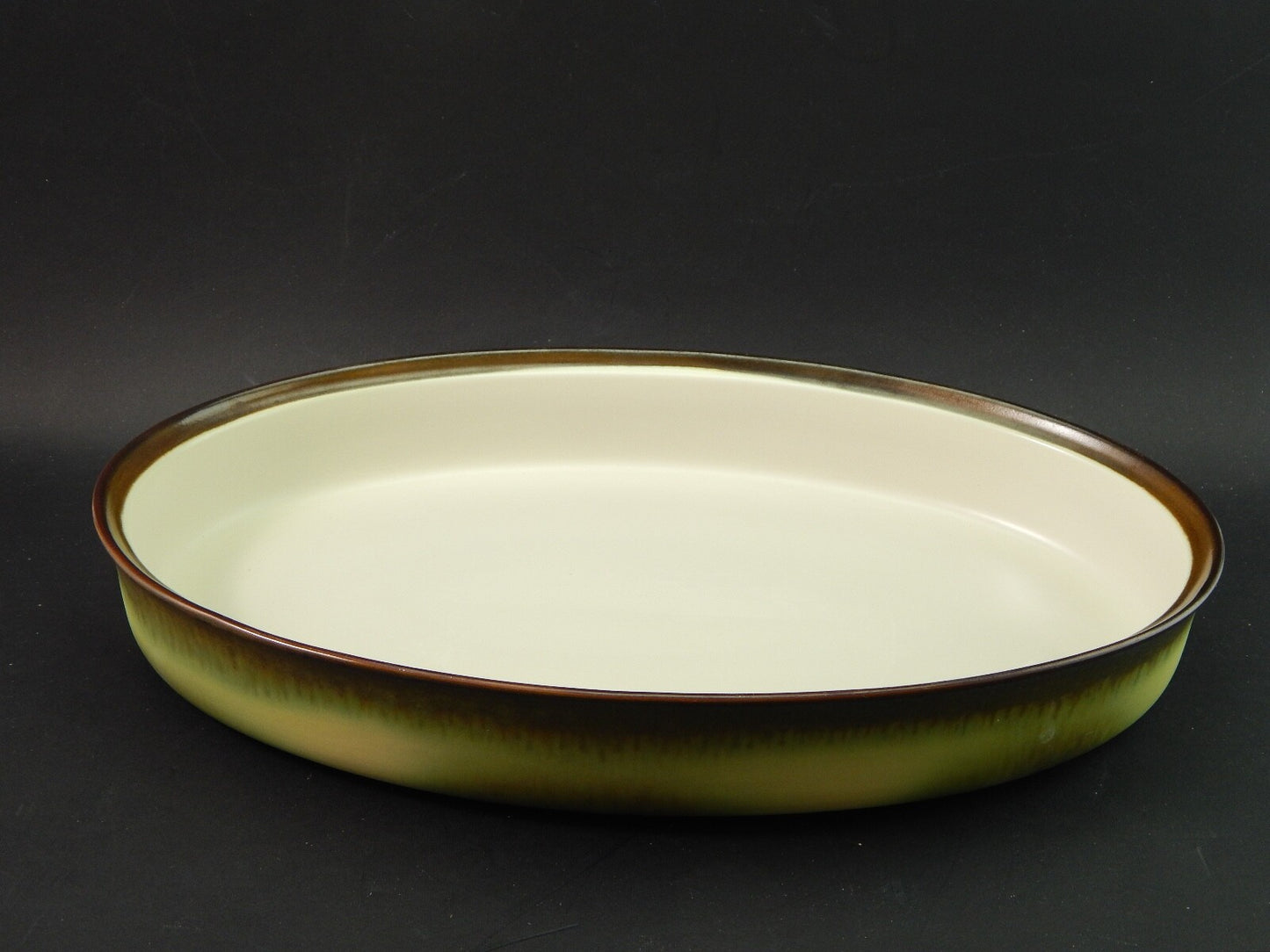 VINTAGE PORCELLANA MANCIOLI COLLEZIONE TUSCIA GRANDE TEGLIA PIROFILA