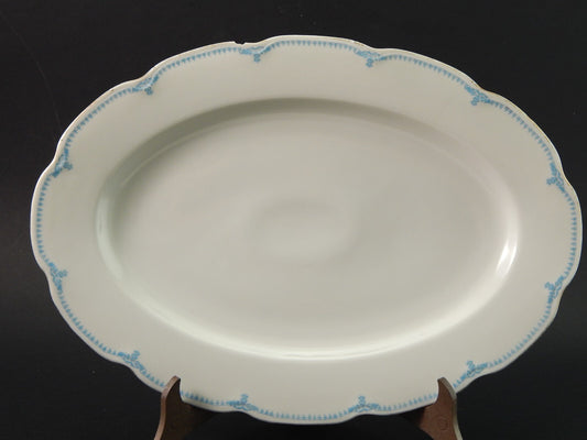 ANTICO 1926 ART DECO PREZIOSO VASSOIO OVALE PORCELLANA KPM ROSENTHAL DIFETTO