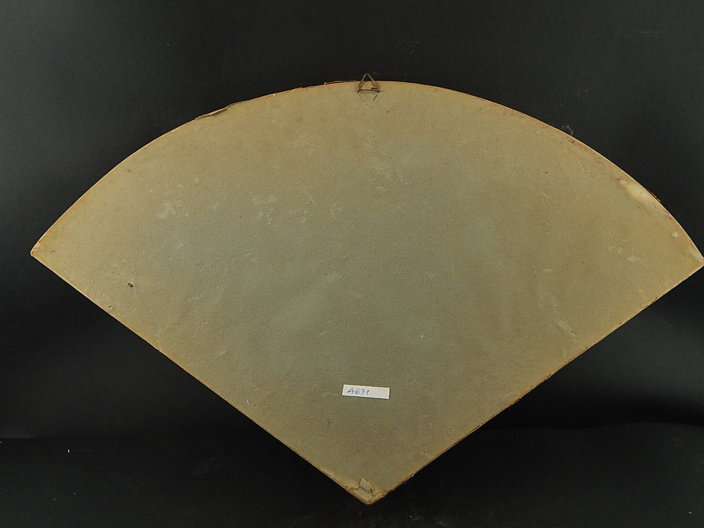 ANTICO PRIMO 800 VENTAGLIO ORIENTALE IN CARTA E STECCHE LEGNO DIPINTE IN ORO