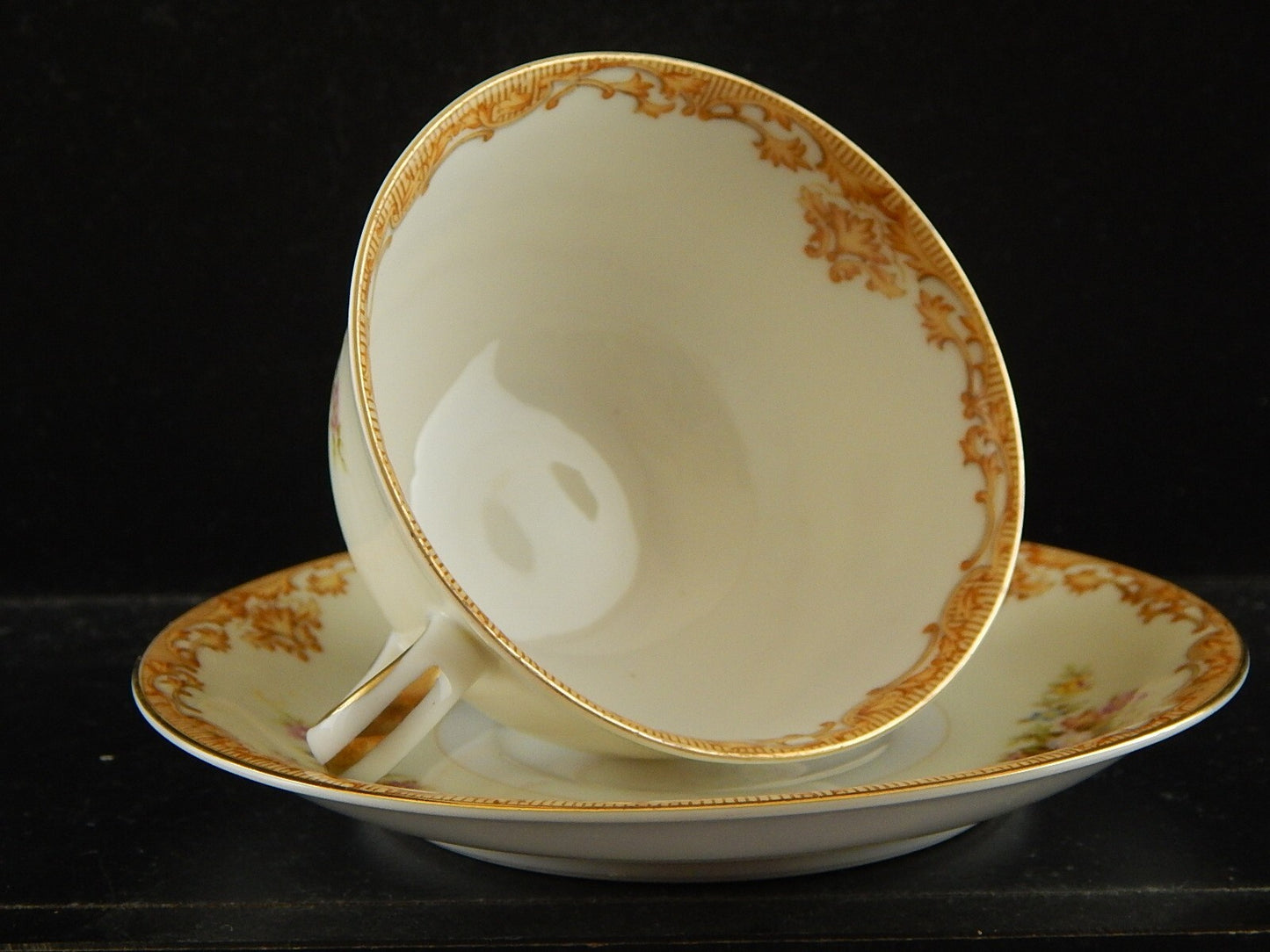 VINTAGE PREZIOSO SERVIZIO PORCELLANA 6 TAZZE TÈ SVOTO CHINA JAPAN