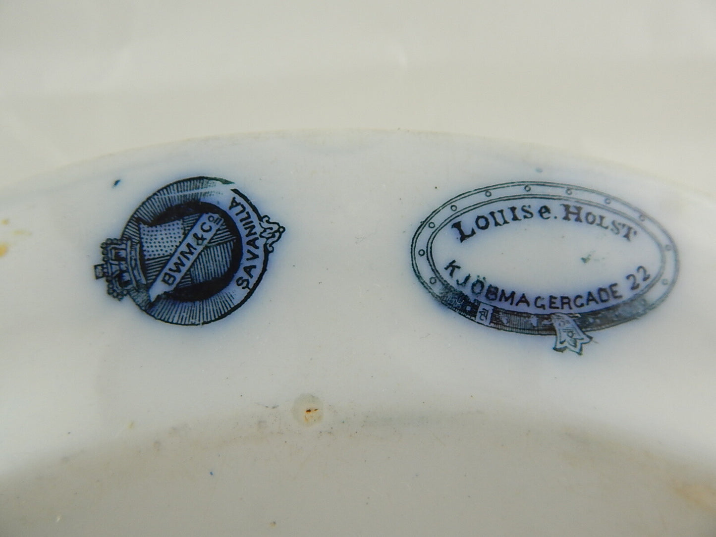 ANTICA AESTHETISM RAVIERA VASSOIO CERAMICA 1862 BROWN WESTHEAD MOORE & CO.