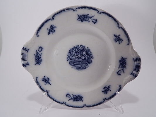 ANTICO AUTENTICO RARO PIATTO PORCELLANA VASSOIO SECONDA META' 1800 GUSTAVSBERG