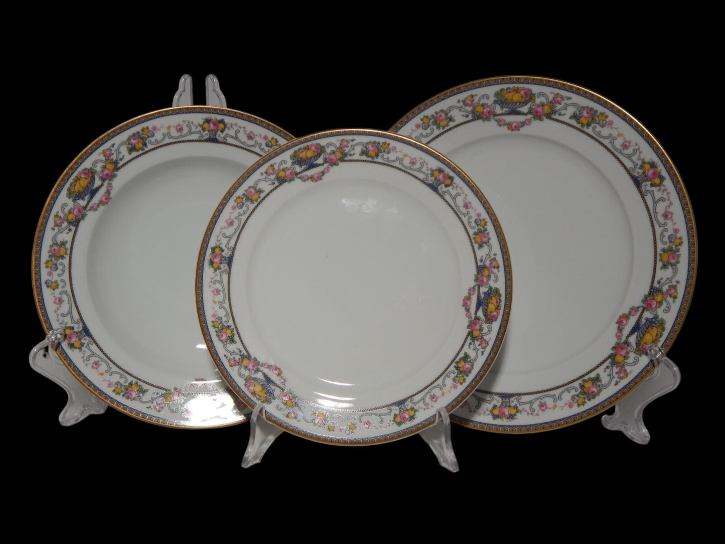 VINTAGE SERVIZIO TAVOLA PIATTI PORCELLANA ROSENTHAL CLASSIC ROSE GRECA FRUTTI