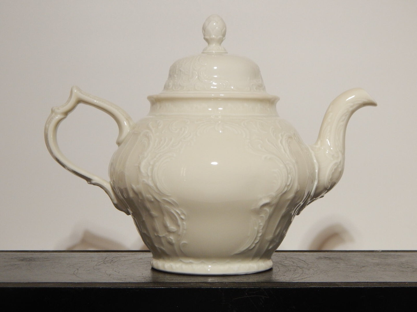 VINTAGE STILE ROCAILLE ELEGANTE GRANDE TEIERA SANS SOUCI PORCELLANA ROSENTHAL