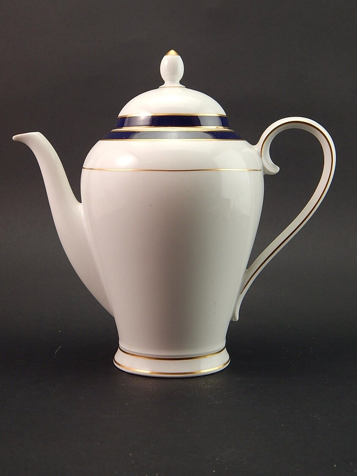 ANTICA PREZIOSA CAFFETTIERA PORCELLANA WINTERLING BAVARIA IMPERIAL BLUE