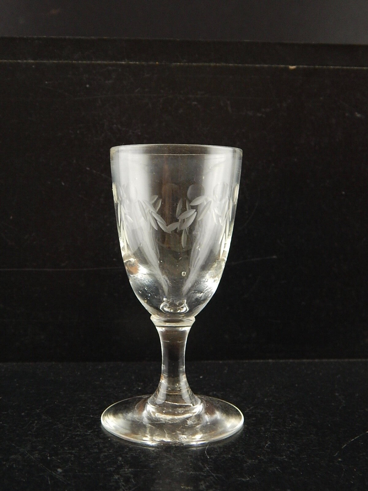 ANTICO PREZIOSO LIBERTY CALICE PER PORTO O AMARO CRISTALLO INCISO PRIMO 900