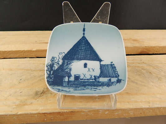 ROYAL COPENHAGEN BING&GRONDAHL PLAQUETTE PORCELLANA BORNHOLMSK RUNDKIRKE
