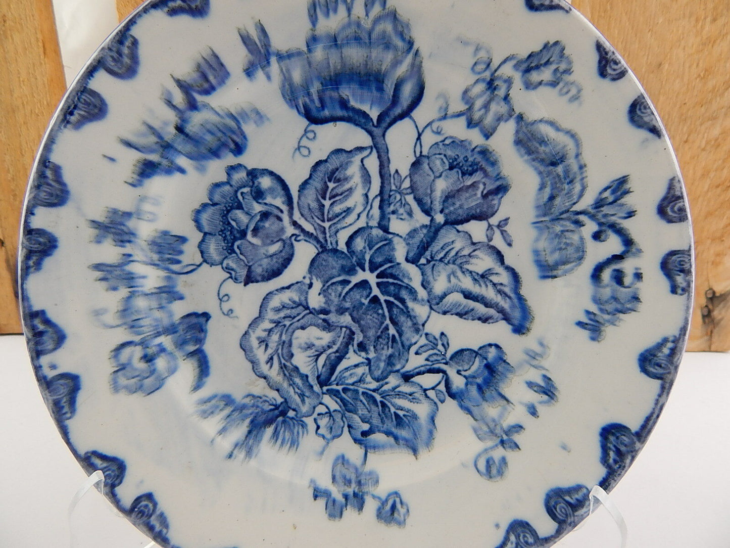 CERAMICA GABUTTI CHIUSA PESIO RARITÀ PIATTO MUSEO BLU FLOW FINE 800 COLLEZIONE