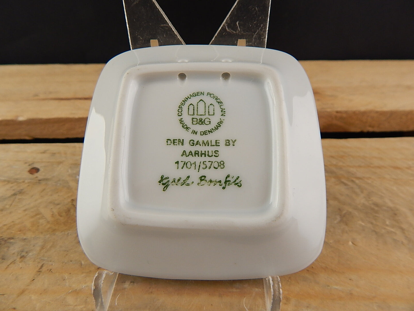 ROYAL COPENHAGEN BING&GRONDAHL PLAQUETTE PIATTINO PORCELLANA DEN GAMLE BY AARHUS
