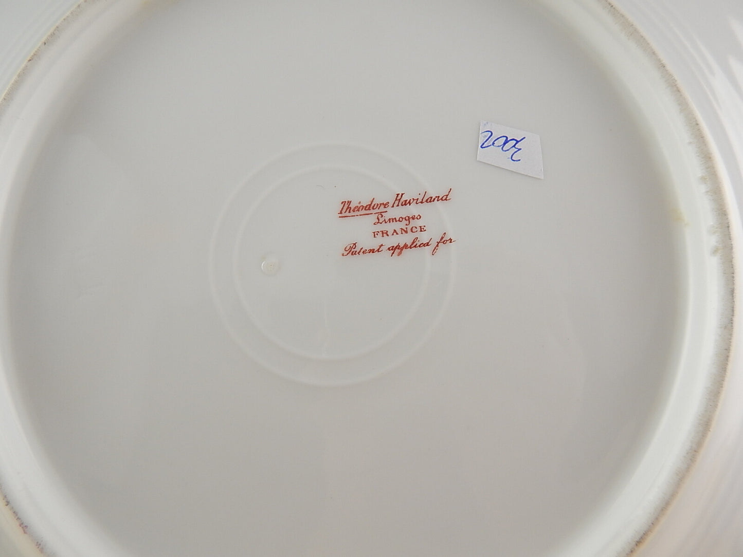 ANTICO PIATTO DIPINTO PORCELLANA LIMOGES THEODOR HAVILAND FINE 1800 DIFETTO 3000