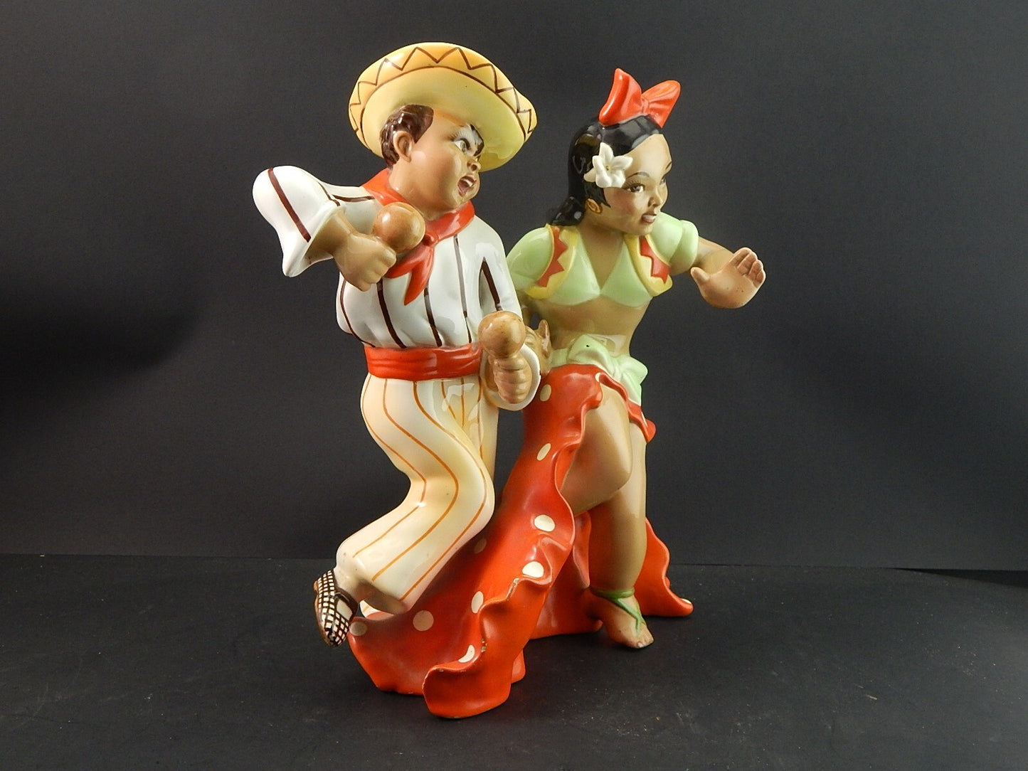 ANTICA RARA SCULTURA ARS PULCHRA TORINO MADE IN ITALY CERAMICA ANNI 40