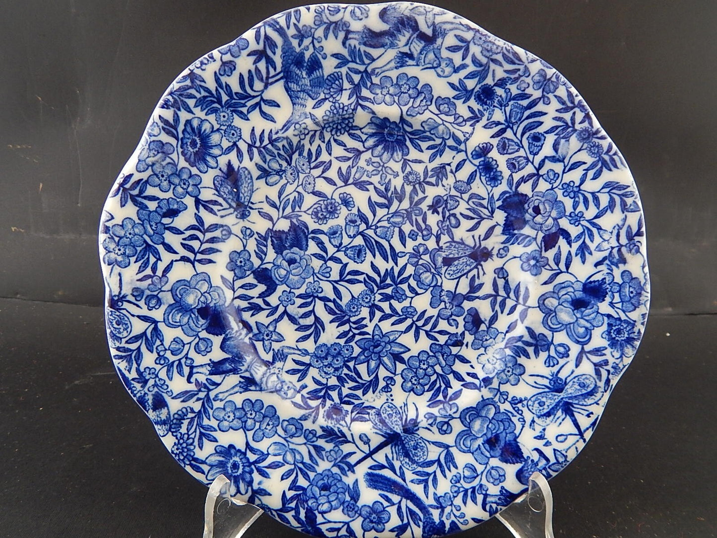 ANTICO RARO META' 800 PIATTO DECORATIVO CERAMICA EREDI IMODA TORINO STAMPA MANO