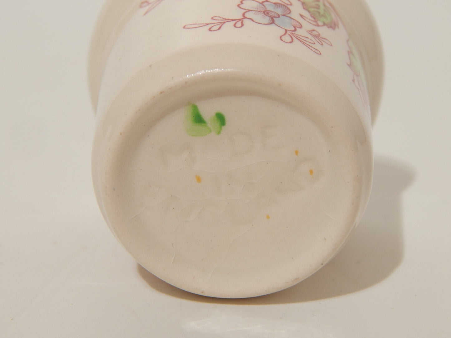 VINTAGE VASO PORTA UOVO SEMI PORCELLANA JOHNSON BROS COLLEZIONE CHINTZ ROSE