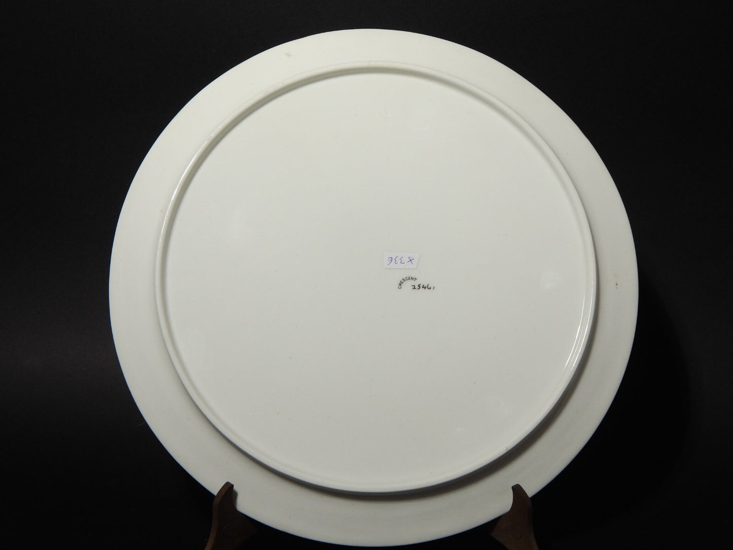 ANTICO RARO CRESCENT PERIODO EDOARDIANO VASSOIO PIATTO FINE PORCELLANA INGLESE