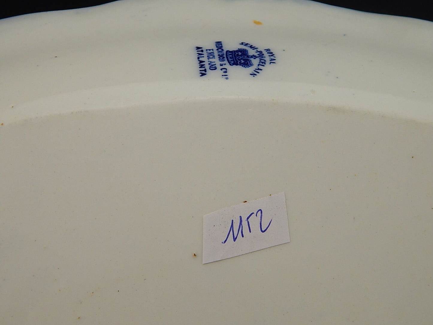 WEDGWOOD&CO ATALANTA ANTICO RARO GRANDE VASSOIO SEMI-PORCELLANA DEL 1906