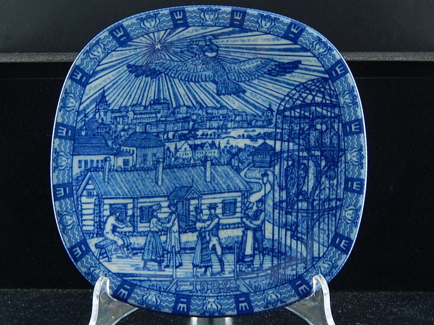 RORSTRAND PIATTO PORCELLANA NATALE 1982 PORCELAIN CHRISTMAS PLATE COLLEZIONE NEW