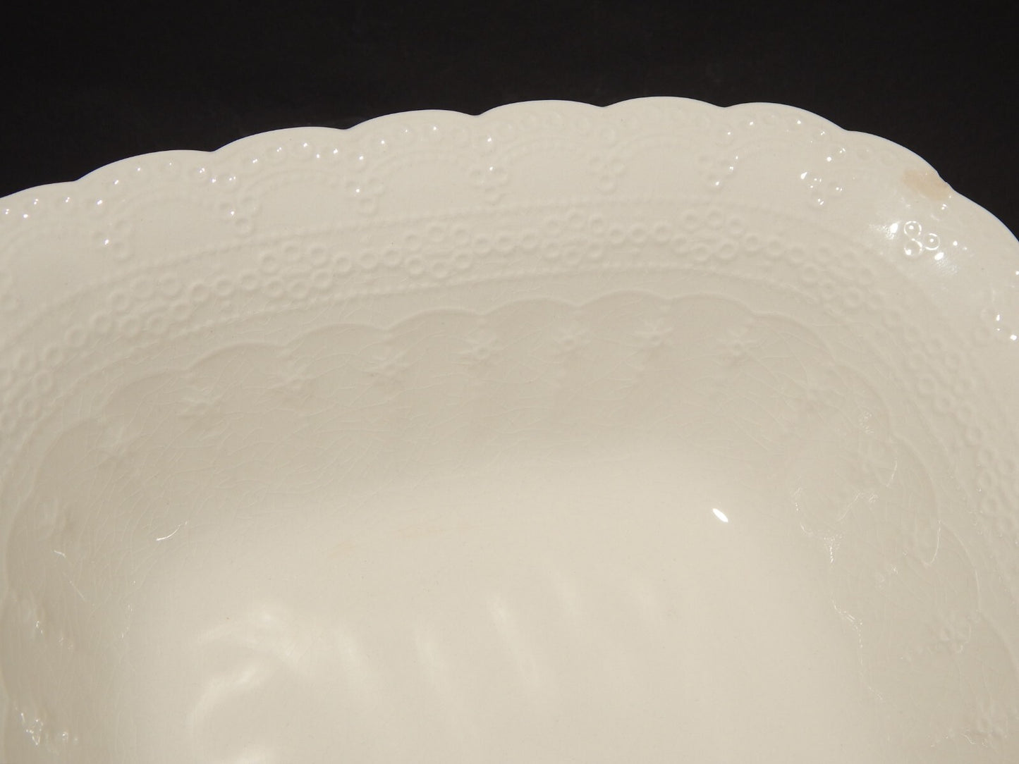 ANTICA CIOTOLA INSALATIERA INGLESE SEMI-PORCELLANA COPELAND SPODE'S JEWEL 1926