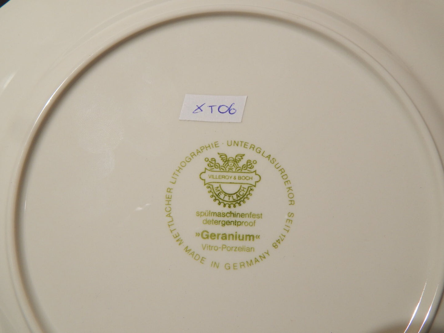 VILLEROY&BOCH PORCELLANA COLLEZIONE GERANIUM PIATTO PIANO CM 26