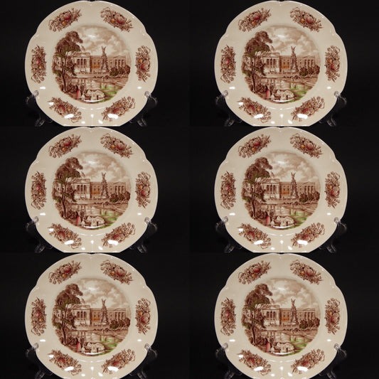 ANTICO SERVIZIO TAVOLA 6 PIATTI PORCELLANA JOHNSON BROS ROYAL HOMES OF BRITAIN