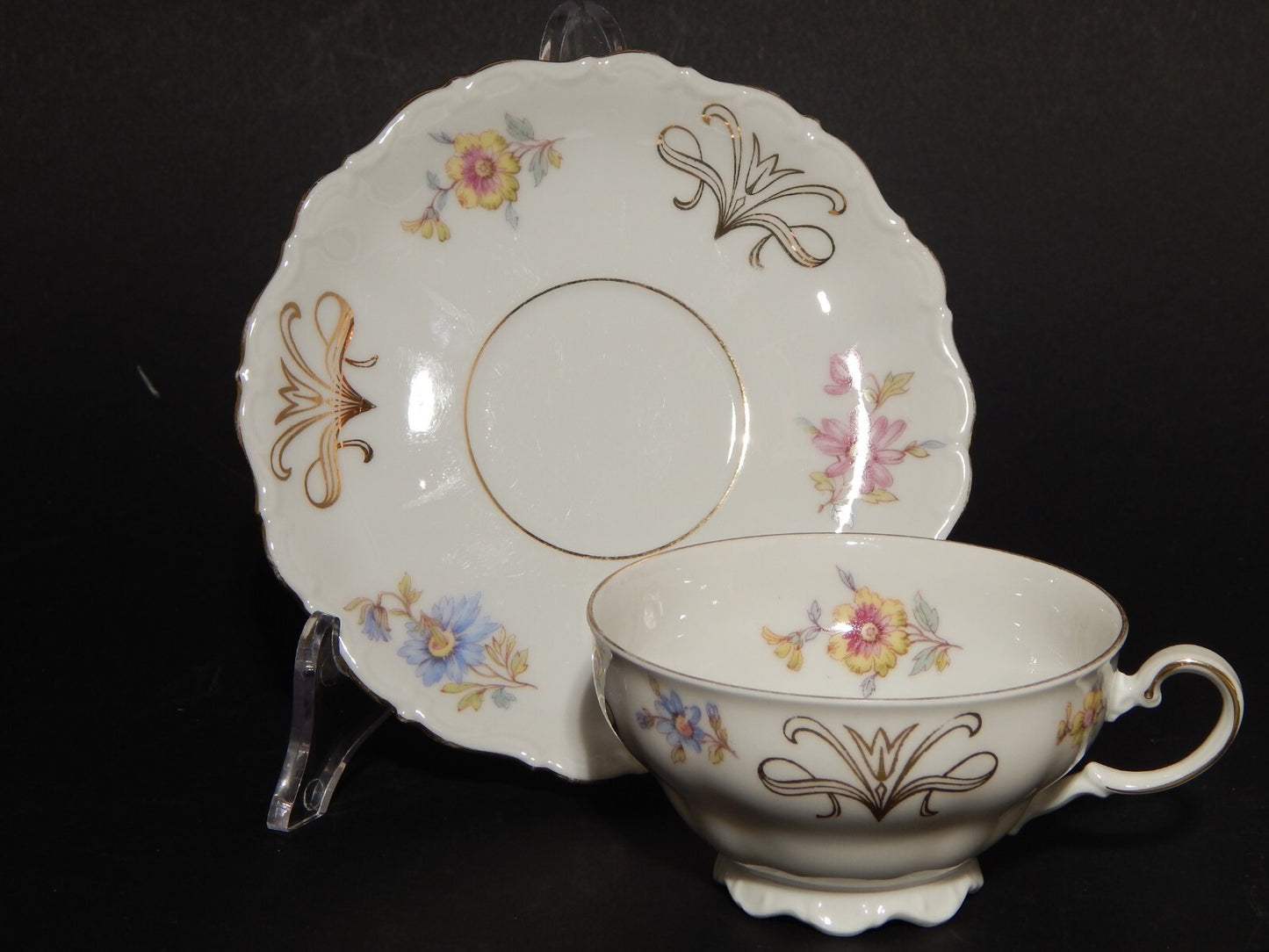 ANTICA TAZZA TE' PORCELLANA BIANCA BAVARIA SELTMANN WEIDEN THERESIA B1102