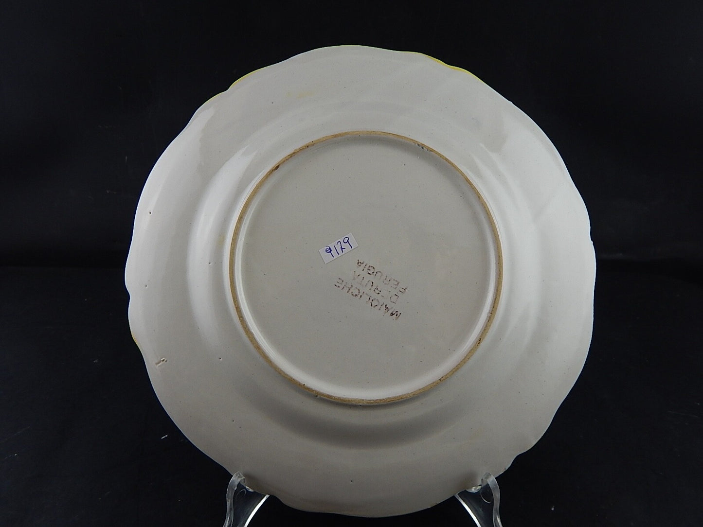 ANTICO PIATTO CERAMICA MAIOLICHE DERUTA PERUGIA PRIMO 900 RINASCIMENTALE #9179